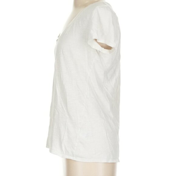 PINK Victoria’s Secret White V-Neck Tee – Size S - Picture 4 of 5